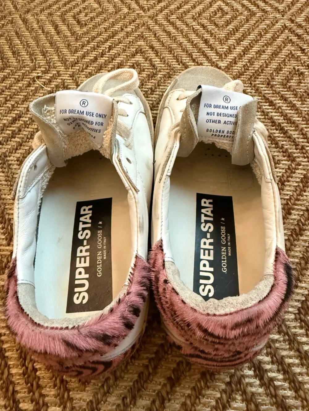 Golden Goose superstars with pink and white zebra calf hair size 37 - Picture 3 of 6